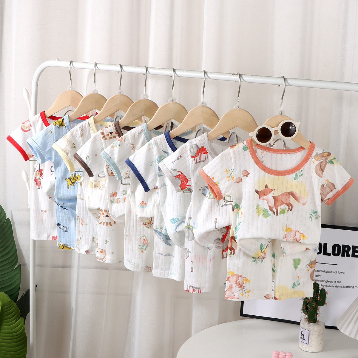 儿童短袖套装2025夏季薄款男童帅气时髦女宝宝t恤短裤家居服睡衣,童装/婴儿装/亲子装,套装,淘宝优惠券,粉丝福利购,淘宝优惠卷