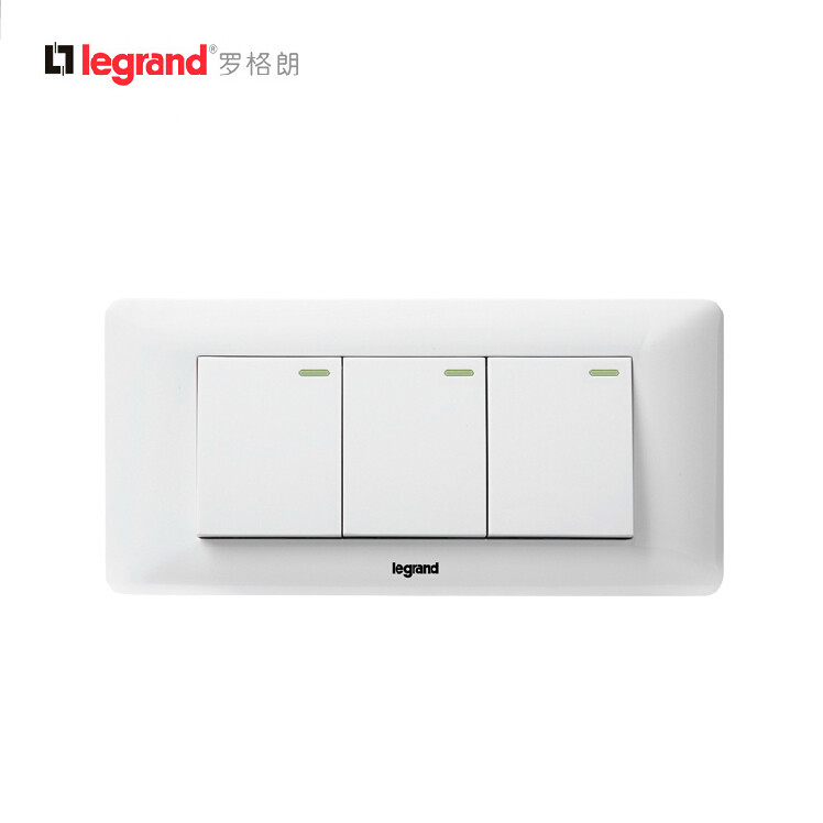 TCL罗格朗开关插座 尚超云118型三位面板 大三开单控三联单控正品在类目 电子/电工, 开关, 单控开关中 - 来自Buy2taobao.com提供专业的淘宝代购服务