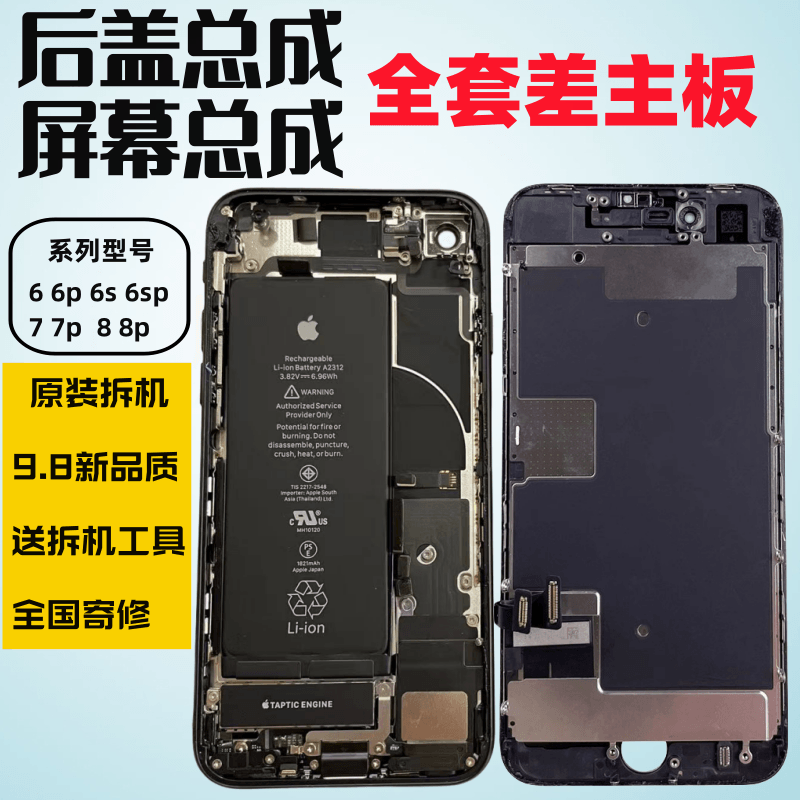 苹果iphon6 6p 6s 6sp 7 7p 8 8p原装屏幕后壳总成拆机配件-封面