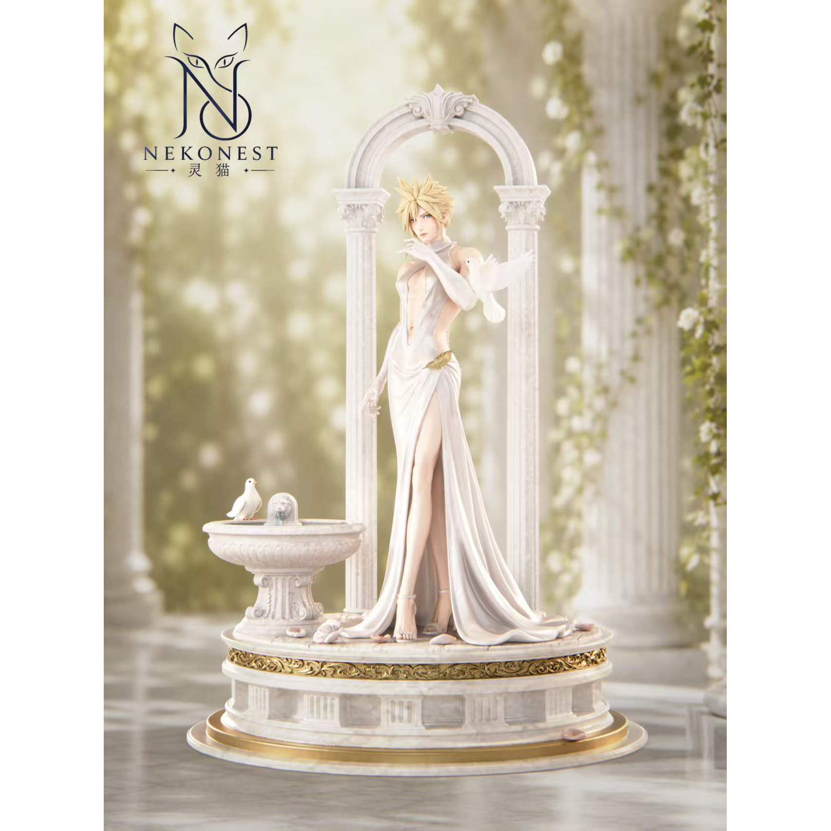 【九月JJ2店】定金灵猫工作室 圣域黎明 克劳德女装 魂系手办雕像 - 实物图