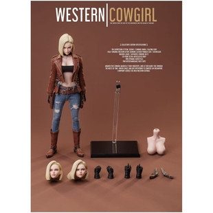 【九月JJ】包邮定金HEART HUNTER 金发牛仔美少女 1/6 可动兵人偶