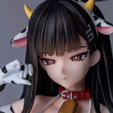 龙精石工作室奶牛莉音女雕系列
