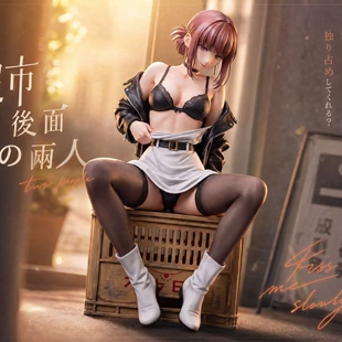 【九月JJ2店】定金塑梦工作室 在超市后门抽烟二个人-山田 女雕