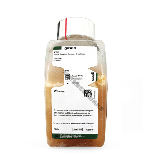Gibco 10099141C 澳洲特级胎牛血清(FBS) 500ml   10099141C 正品
