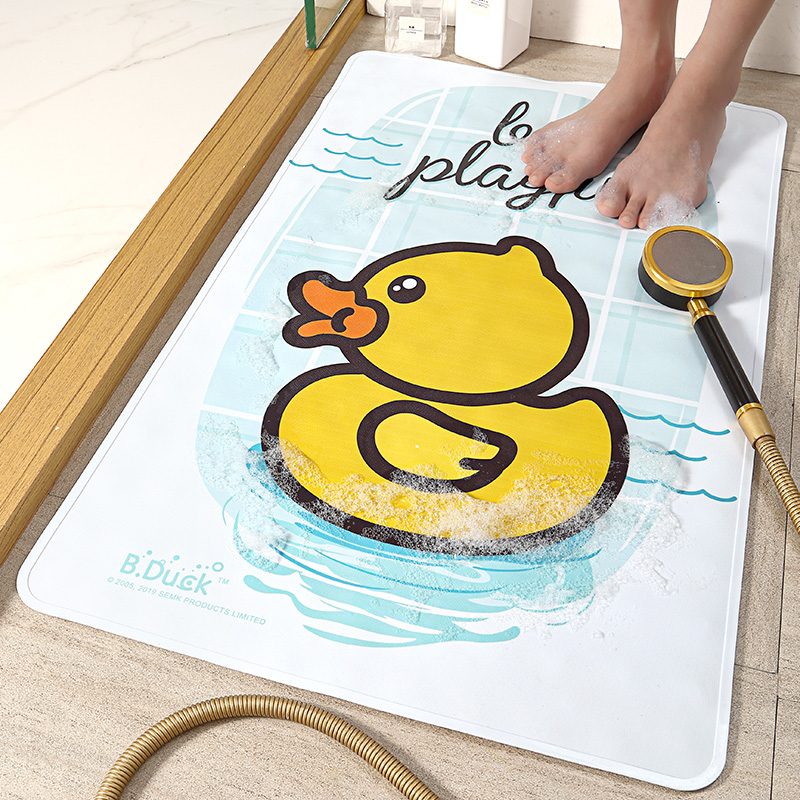 正版小黄鸭环保pvc洗澡浴室地垫
