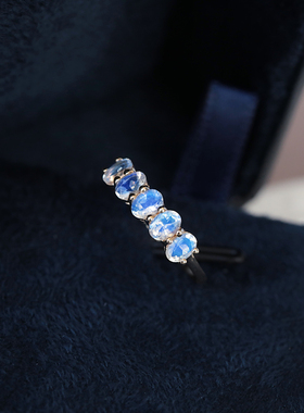 18K金镶嵌不褪色可叠带百搭戒指