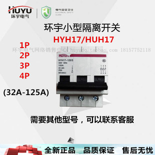 环宇 隔离开关 HYH17 HUH17 1P 2P 3P 4P 63A 80A 100A 125A