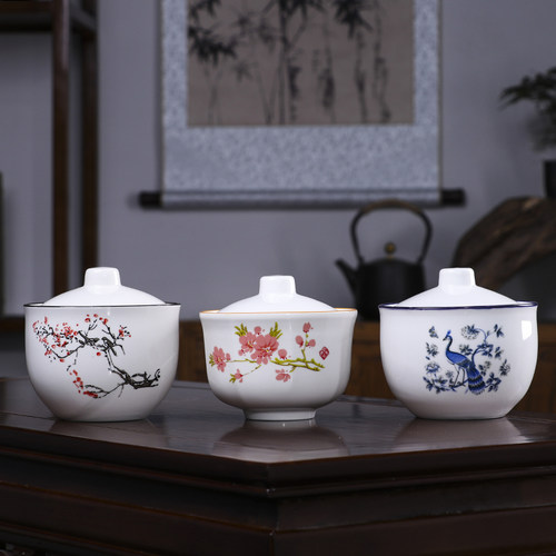 景德镇陶瓷小罐子糖罐猪油罐辣椒面罐650ml调味罐带盖子厨房家用