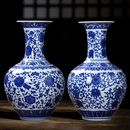 景德镇陶瓷青花瓷花瓶摆件客厅插花花器新中式 饰品瓷器瓷瓶 家居装