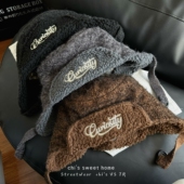 chi s潮牌雷锋帽男女同款 秋冬字母刺绣包头护耳加厚飞行滑雪帽子