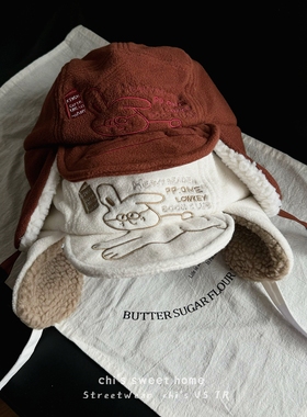 chis韩版甜美可爱兔子兔帽