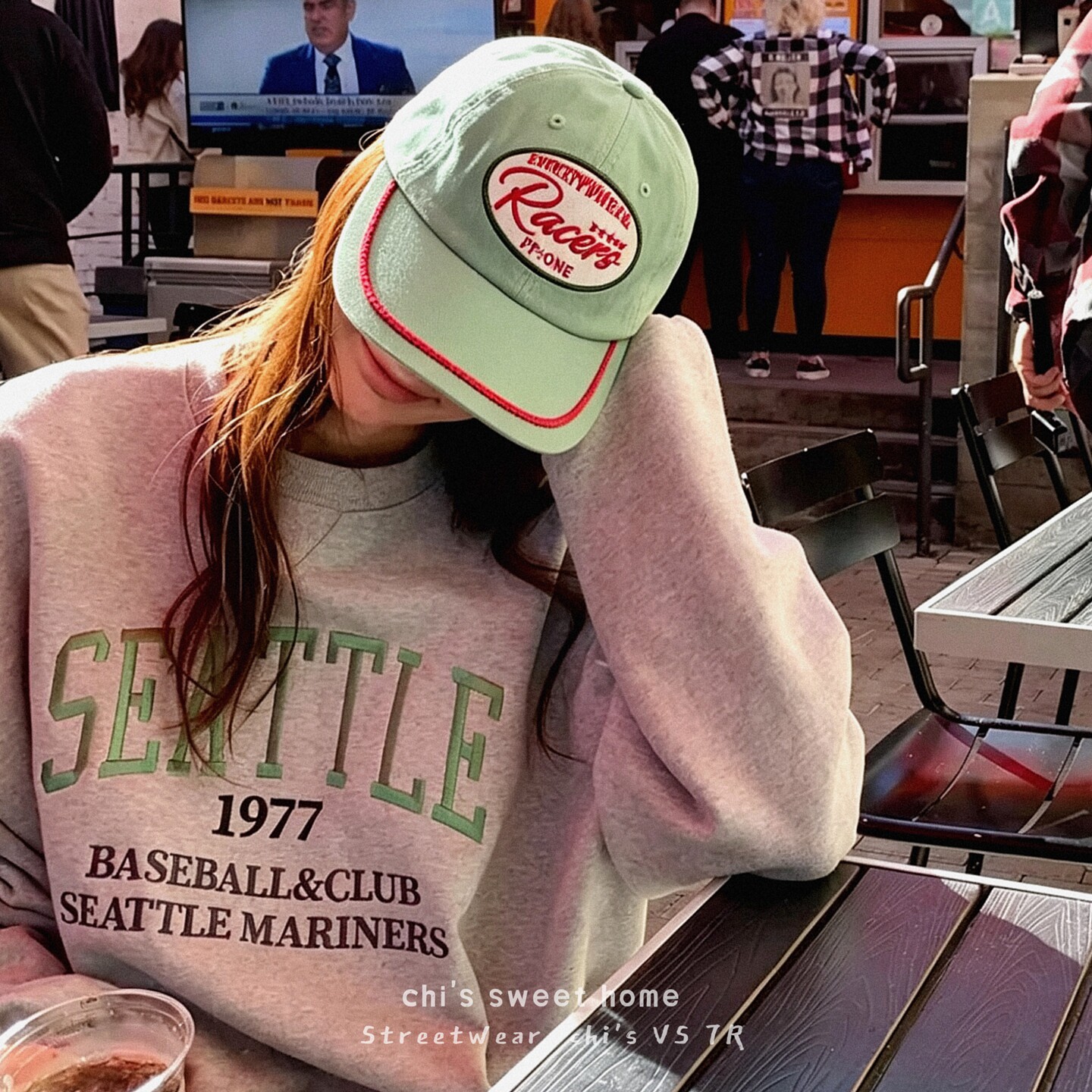 韩国ins博主同款鸭舌帽女小清新春夏季字母刺绣软顶嘻哈平檐帽子