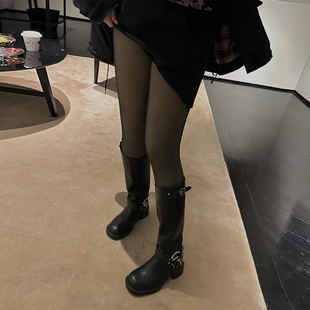 铅笔小鑫大码女装弹力不易勾丝黑丝光腿神器叠穿保暖打底丝袜