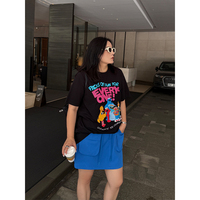 鉛筆小鑫大碼女裝 酷girl 清涼工裝大口袋 松緊系帶半裙