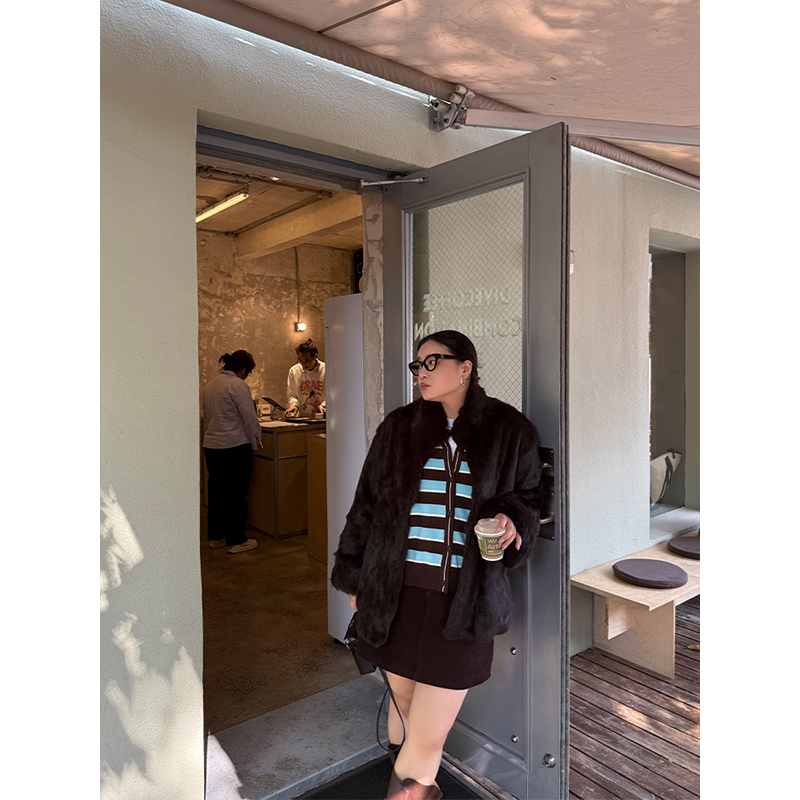 铅笔小鑫大码女装 简约高腰 显瘦 暖暖灯芯绒 半身裙