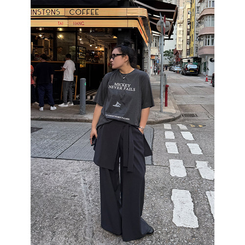 铅笔小鑫【31日 20:00 85折】 吸睛层次感 可拆卸系带 真两件裙裤