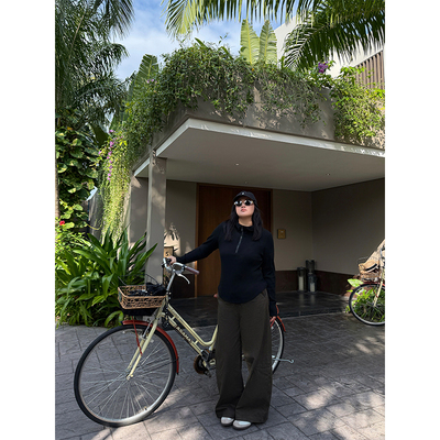 铅笔小鑫大码女装拯救腿型 休闲高腰松弛显瘦直筒牛仔裤