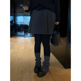 铅笔小鑫大码 vtg绒感保暖高腰波点百搭显瘦半裙 女装