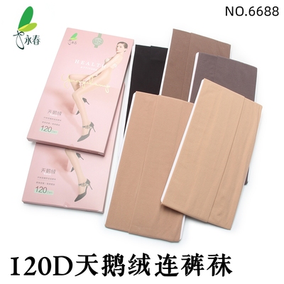 永春120D不透肉天鹅绒连裤袜丝袜