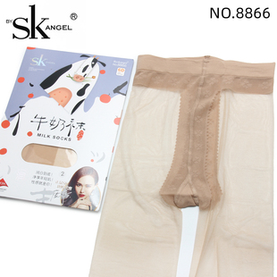 SK8866 牛奶袜6D超薄隐形无痕T裆丝袜 脚尖加固夏季肤色连裤袜女