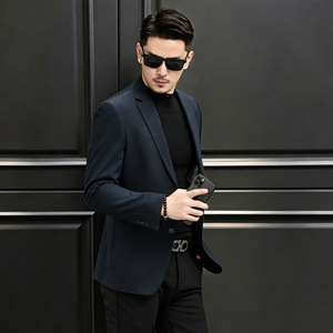 新款秋冬新款西服 休闲复古天丝棉西装男 XZ2501P165图片