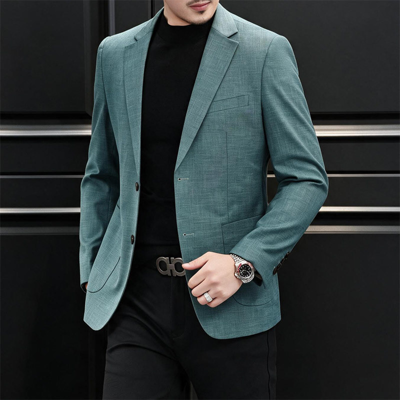 新款男士春装新款西装竹节纹西服男外套XZ2302P160258,男装西服套装,电商D225