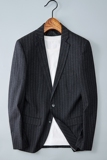 2021春装男士条纹西装单件休闲便服青年西服816P155(偏小一码），男装西服，电商D225
