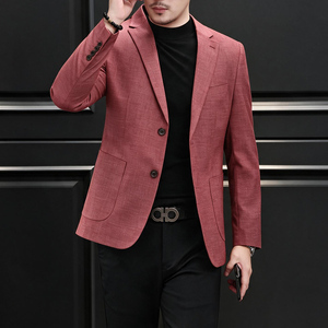 新款男士春装新款西装 竹节纹西服男外套2302P160258，男装西服套装，电商D225