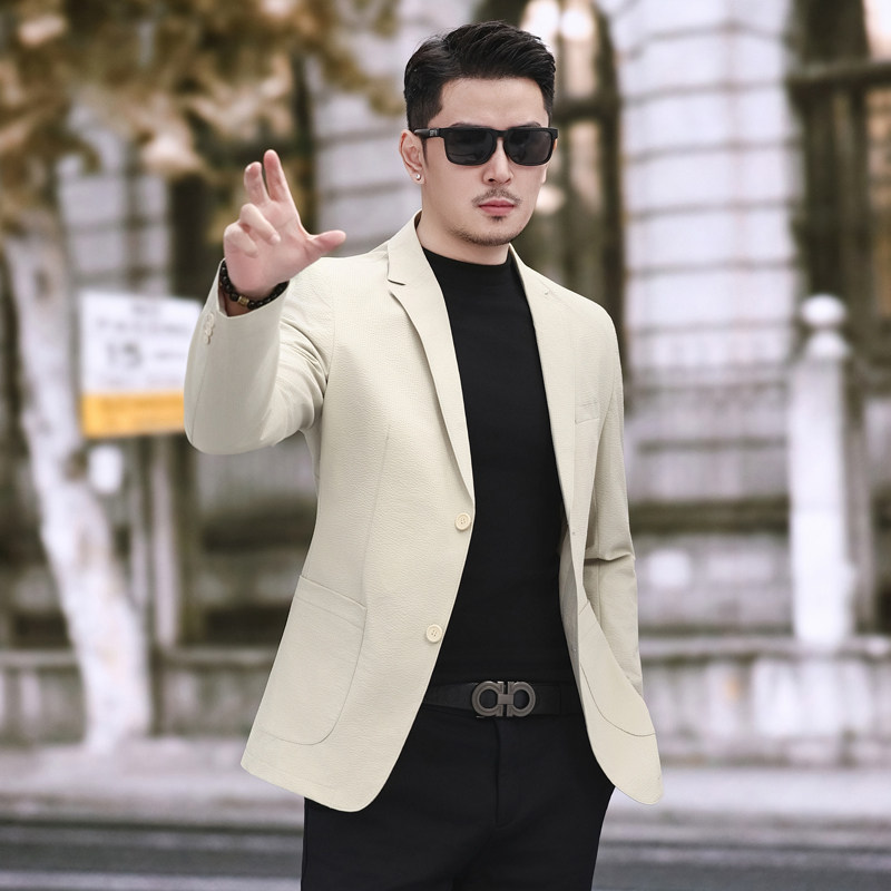 2026春装新款西服外套轻薄款西装男士便服2611P165,男装西服套装,电商D225