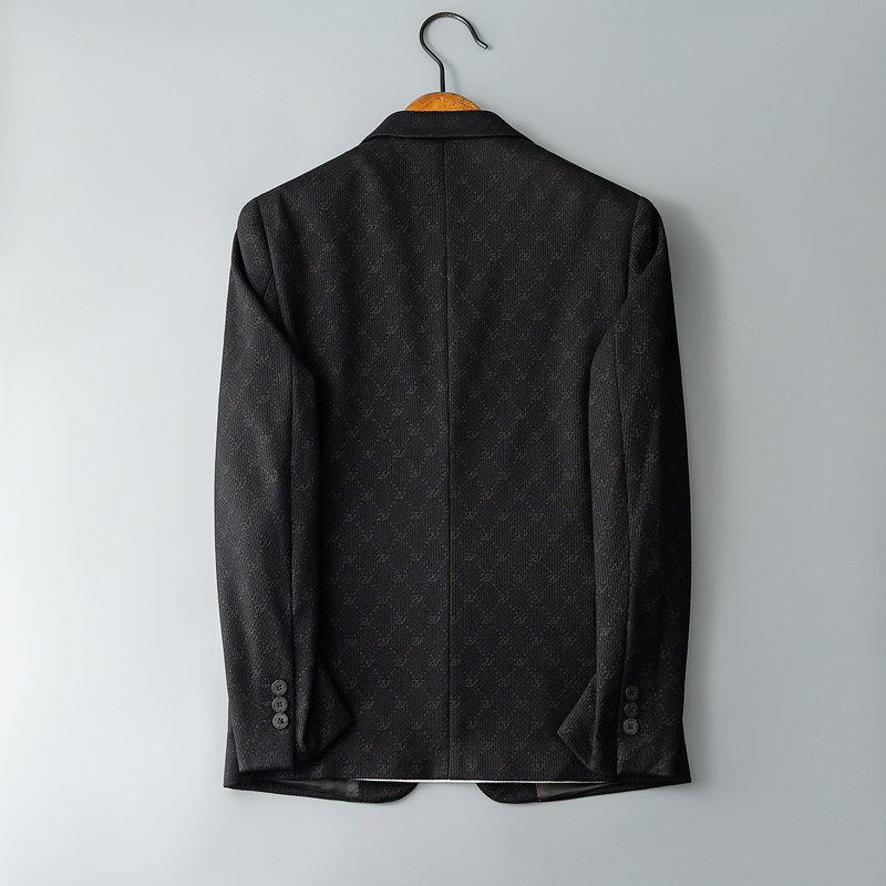 新款秋季新款男装西服弹力印花潮流便西休闲西装2308P180,男装西服,电商D225