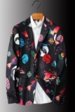 2022秋冬新款印花小西服男士韩版修身西装外套C799P95，男装西服，电商D225