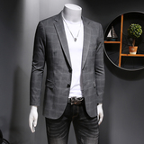 男士青年修身上衣小西装秋季休闲商务西服809P155，男装西服，电商D225
