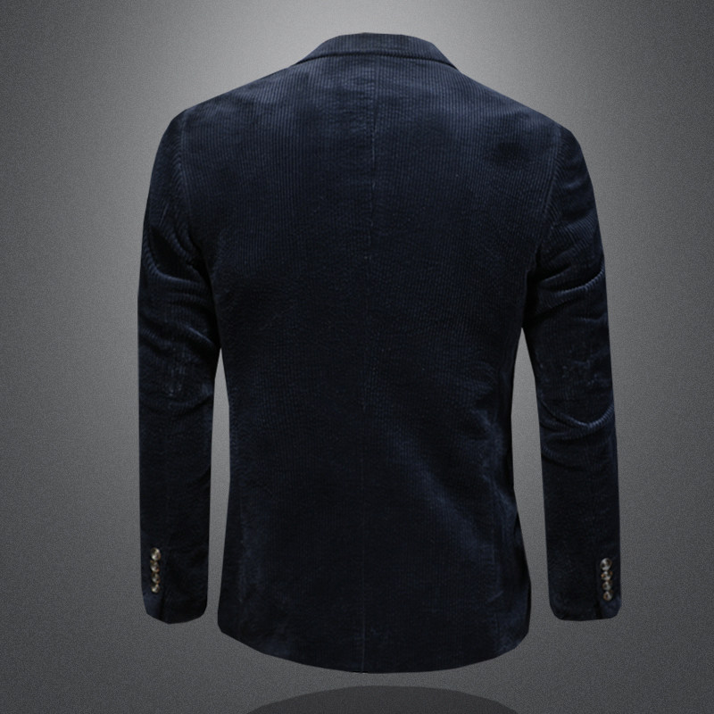男纯棉灯芯绒西装复古怀旧休闲西服纯色青年便服西服XZ7802P180,男装西服套装,电商D225