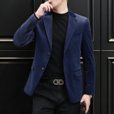 时尚男装金丝绒小西装男士商务休闲西服XZ6801P175，男装西服套装，电商D225