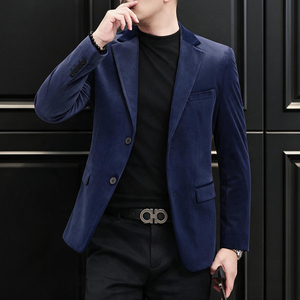 时尚男装金丝绒小西装男士商务休闲西服XZ6801P175图片 时尚男装金丝绒小西装男士商务休闲西服XZ6801P175图片