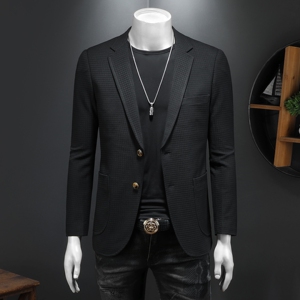 春季新款便西 男士格子西装 休闲西服外套7817P145225，男装西服套装，电商D225