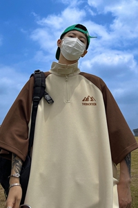 夏季时尚百搭宽松polo衫翻领美式短袖T恤 DT465特批P40控68图片