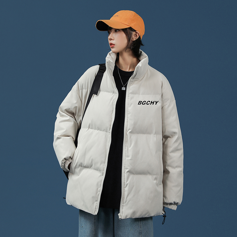 Neutral wind winter trend thickening lovers stand collar cotton coat cotton jacket cotton coat