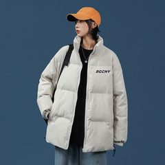 Neutral wind winter trend thickening lovers stand collar cotton coat cotton jacket cotton coat