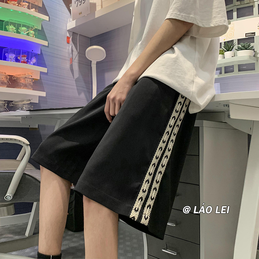 港风夏季直筒INS百搭潮流流行短裤休闲五分裤子KZF140P25限价48,男装休闲裤,电商A247