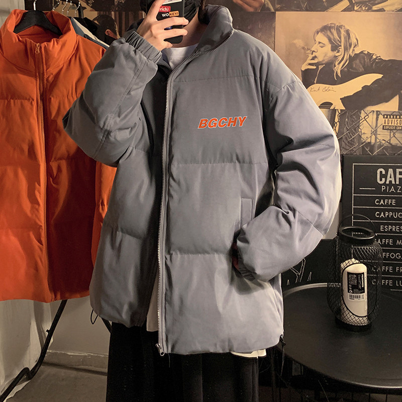 港风冬季中性面包服外套超厚羽绒棉立领棉衣MY2027P115控138,男装棉衣,电商A247