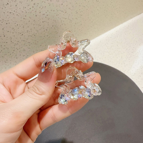 独特漂亮小号水钻抓夹刘海侧边夹