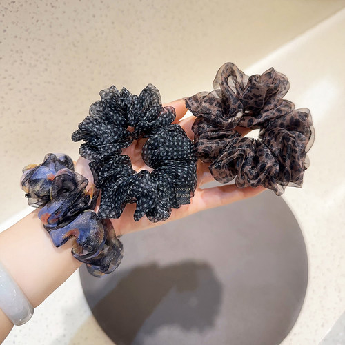 绝美网纱发圈小肠圈高级感皮筋