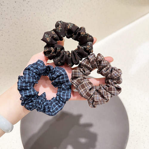 碎花小肠发圈扎马尾头绳发圈发饰