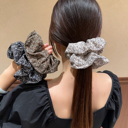 森系碎花大号大肠圈发圈女扎马尾
