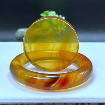 【李氏珠宝】收藏级56圈12.5粗血珀圆条手镯无瑕疵天然缅甸琥珀