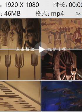 吉林查干湖冬捕历史绘画影像资料渔业发展史高清实拍视频素材
