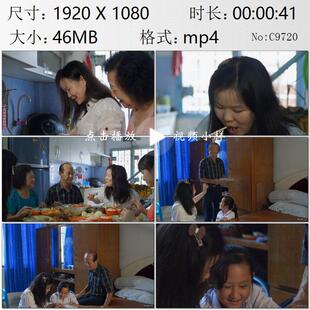 印尼华裔家庭热情款待来自中国的汉语教育志愿者女教师视频素材