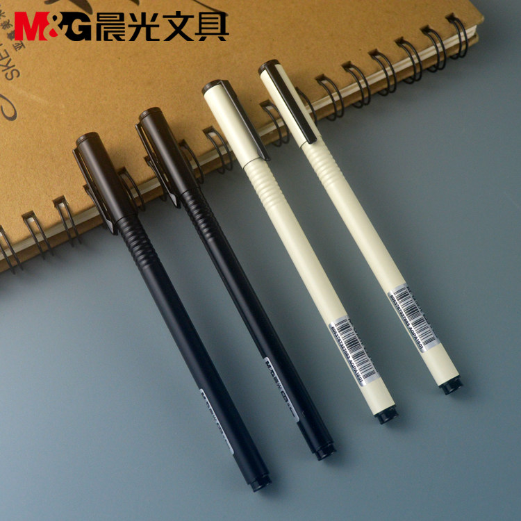 包邮晨光文具全金属狂潮中性笔拔盖款0.5子弹头黑色水笔A1601