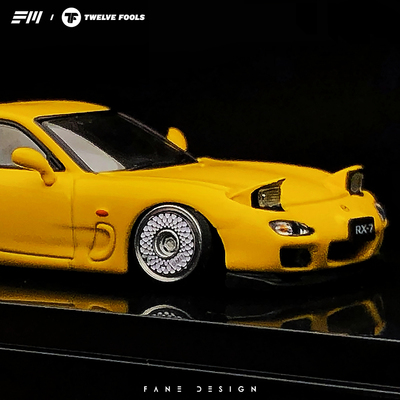 64比例车轮轮圈TFFM改装BBS车模